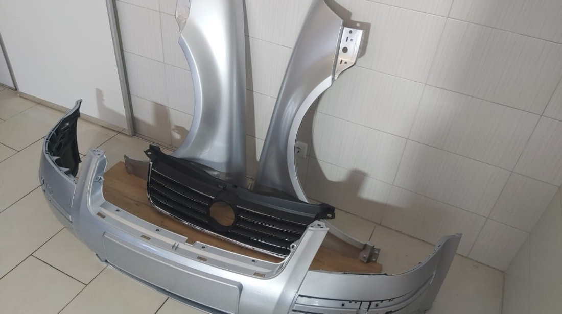 Fata Completa Bara + Aripa + Grila Radiator Fata VW Passat B5.5 2000 2001 2002 2003 2004 LA7W Gri