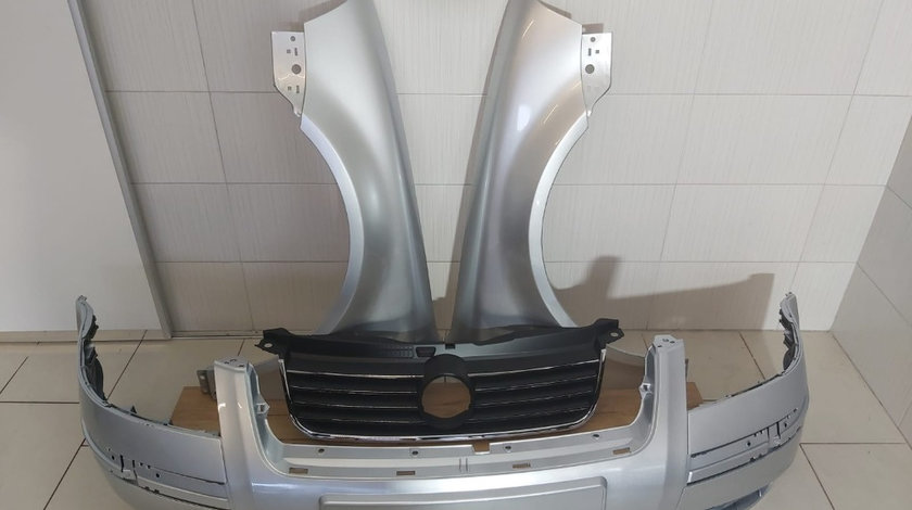 Fata Completa Bara + Aripa + Grila Radiator Fata VW Passat B5.5 2000 2001 2002 2003 2004 LA7W Gri