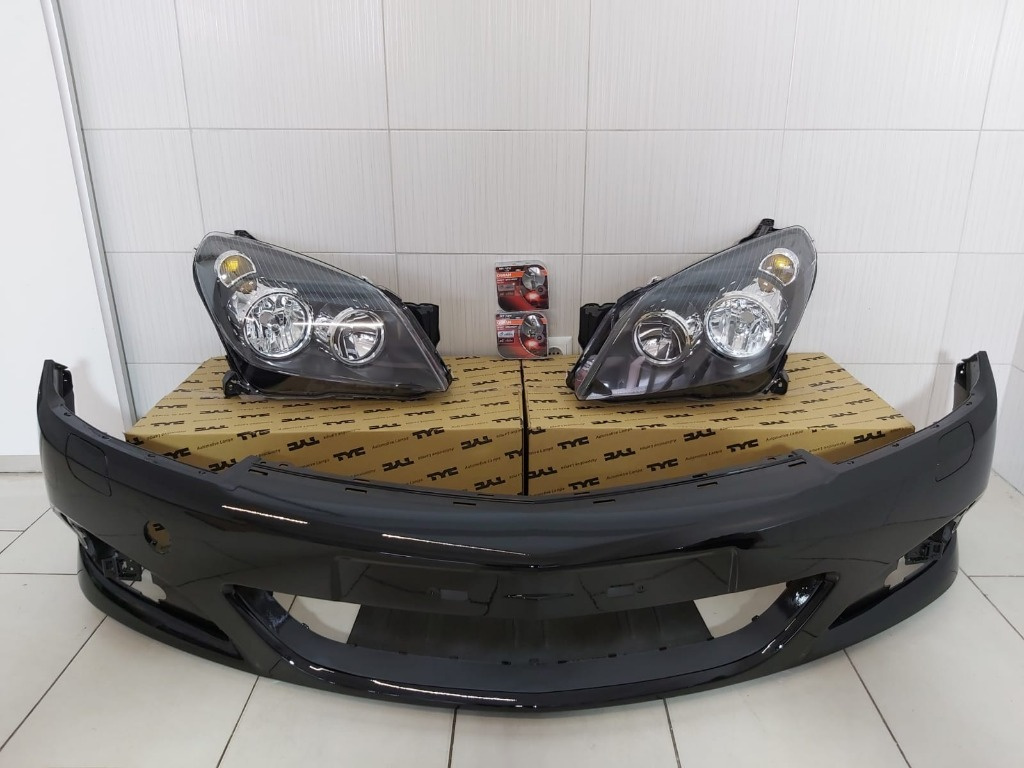 Fata Completa Opel Astra H 2004 2005 2006 2007 Bara + Faruri + Becuri Z20R Negru