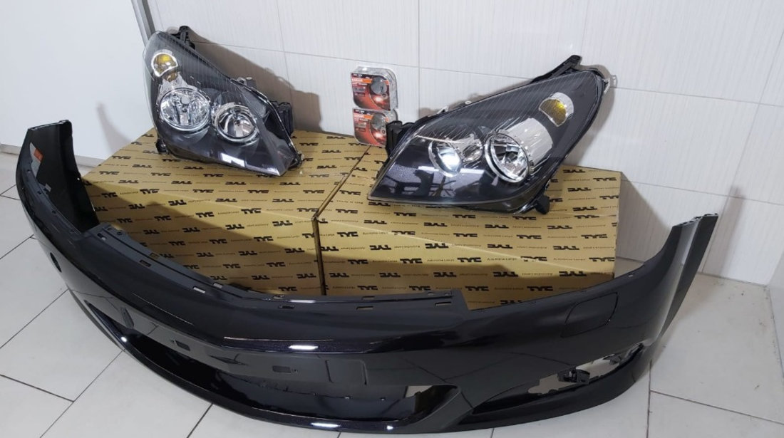 Fata Completa Opel Astra H 2004 2005 2006 2007 Bara + Faruri + Becuri Z20R Negru