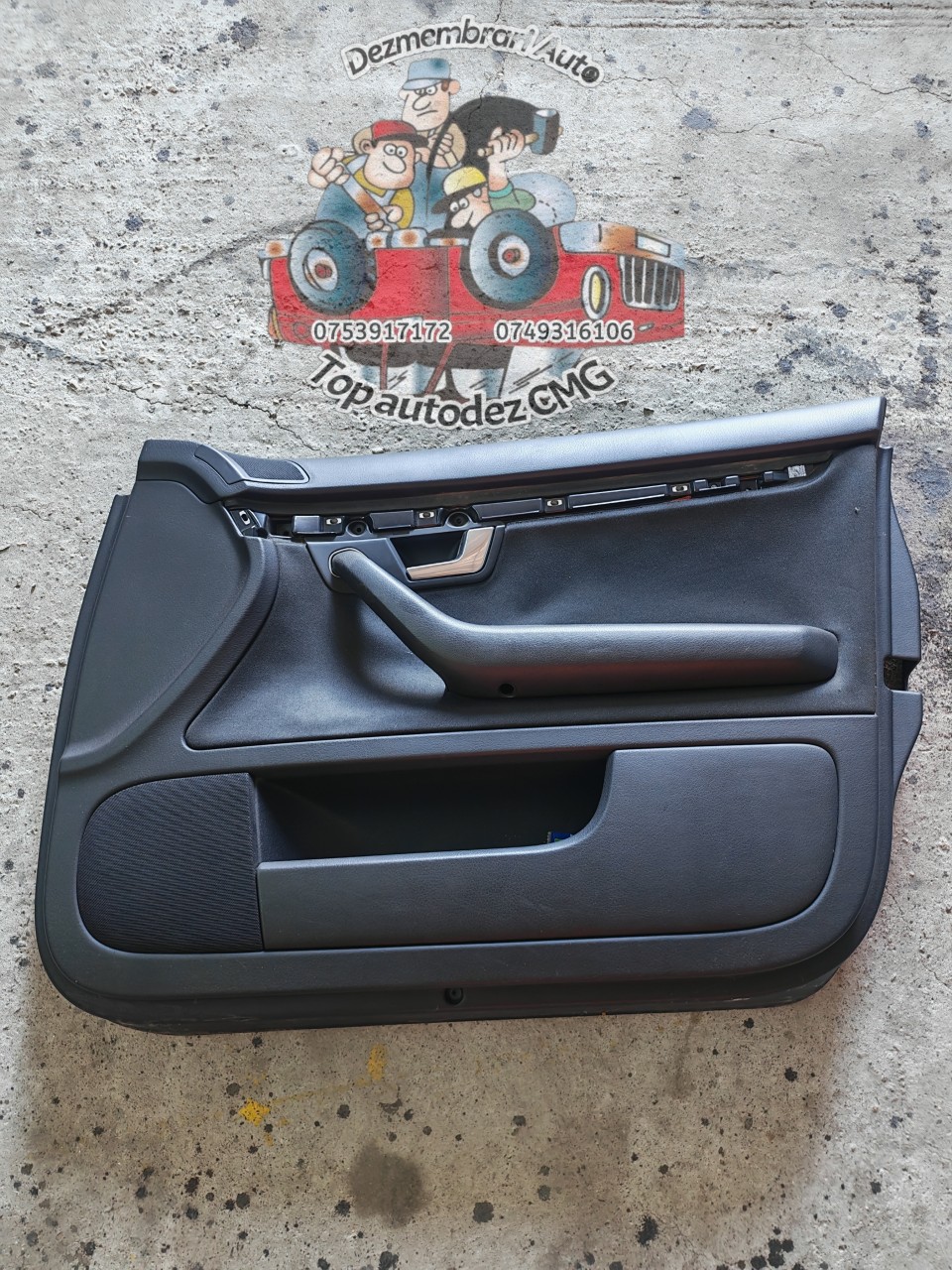 Fata de usa Audi A4 B7 B6 dreapta fata panou usa tapiterie