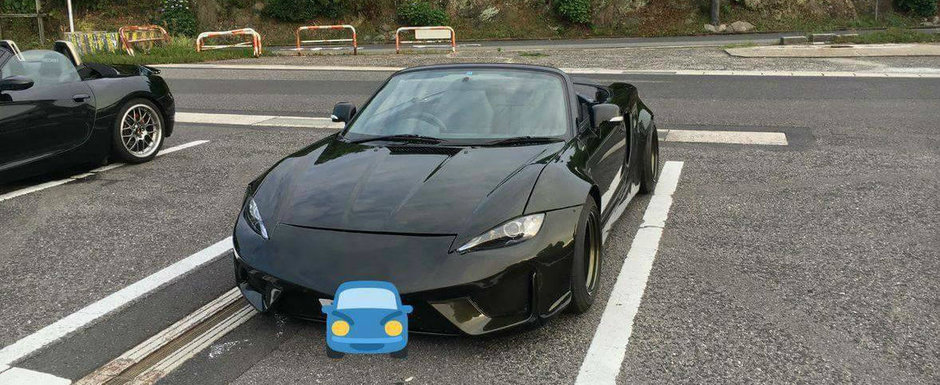 Fata-i de Mazda MX-5 iar spatele de Nissan GT-R. Ce masina se ascunde de fapt sub toate acestea