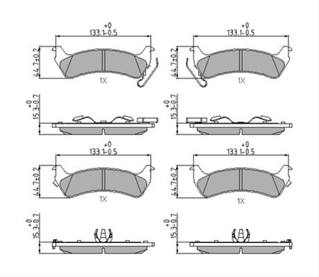 Fd Set Placute Frana Ferodo Jeep FDB1549