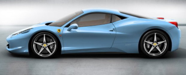 Ferrari 458 Italia: Alegeti culoarea favorita!