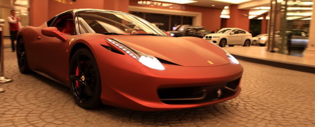 Ferrari 458 Italia din Dubai - Demonul in haina rosu mat