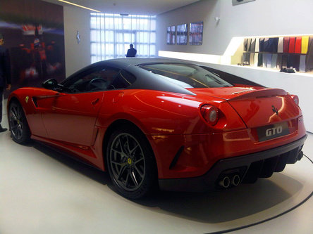 Ferrari 599 GTO - Imagini din culise