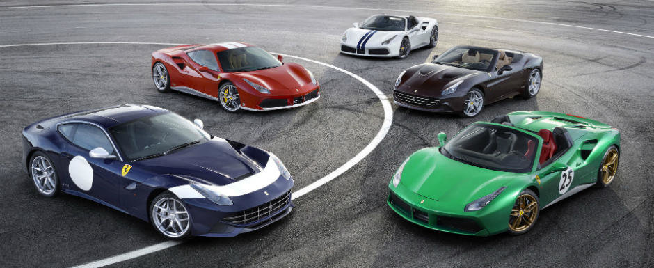 Ferrari aniverseaza cu stil cei 70 de ani. Italienii au adus la Paris 5 modele speciale dedicate unor figuri importante din istoria sa