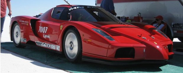 Ferrari Enzo twin-turbo a depasit recordul la Bonneville cu 383 km/h