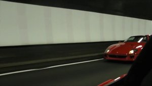 Ferrari F40 in tunel
