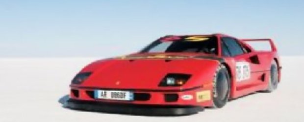 Ferrari F40: Obiectiv 360 km/h pe Bonneville Speedway