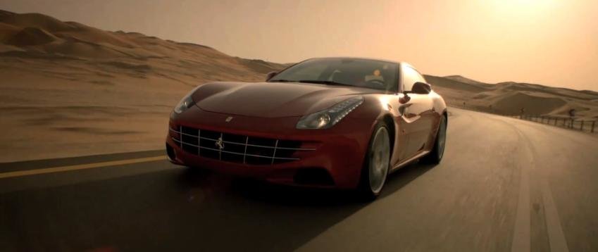 Ferrari FF pe zapada si in desert - primul film oficial