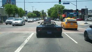 Ferrari Testarossa Spider, surprins recent pe strazile din LA