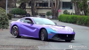 Ferrari-ul ASTA isi schimba culoarea exact ca un cameleon