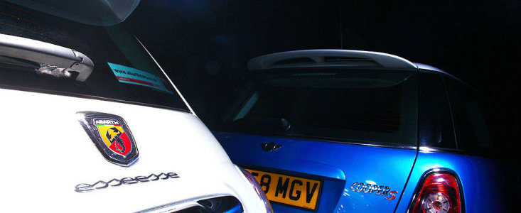 Fiat 500 Abarth Esseesse versus Mini Cooper S Fiat 500 Abarth Esseesse versus Mini Cooper S