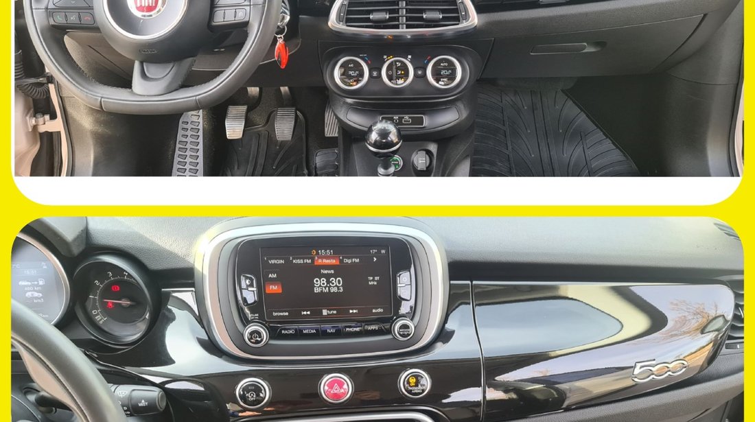 Fiat 500 X Benzina+GPL 1.6 Aspirat Navigatie,Pilot automat,EURO 6,Rulaj 52.700 km An 2015