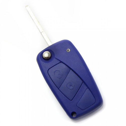 Fiat Carcasa Cheie Tip Briceag 2 Butoane Albastru CC124