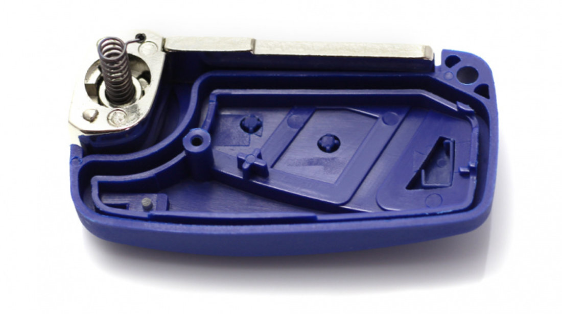 Fiat - Carcasa cheie tip briceag, 2 butoane, albastru CC124