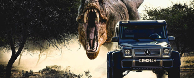 Filmul 'Jurassic World 2015': dinozaurii si masinile care ii fugaresc