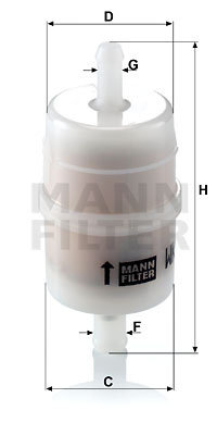 Filtru aer, admisie compresor (WK326 MANN-FILTER) MAYBACH,MERCEDES-BENZ