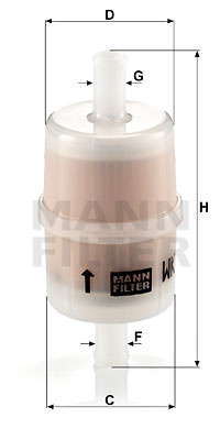 Filtru aer, admisie compresor (WK327 MANN-FILTER) AUDI,MERCEDES-BENZ
