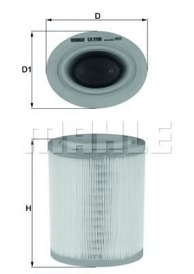 Filtru aer ALFA ROMEO 159 (939) (2005 - 2011) MAHLE ORIGINAL LX 2790 piesa NOUA