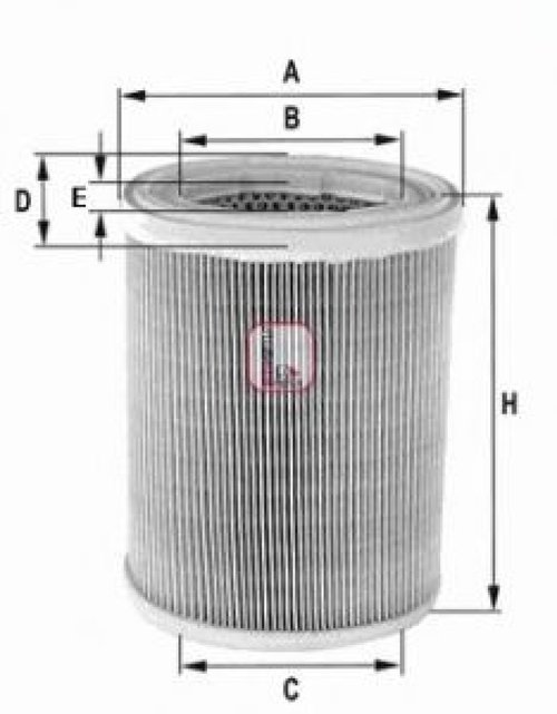 Filtru aer ALFA ROMEO 159 (939) (2005 - 2011) SOFIMA S 7606 A piesa NOUA