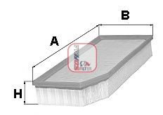 Filtru aer AUDI A1 Sportback (8XA, 8XF, 8XK) (2011 - 2016) SOFIMA S 3355 A piesa NOUA