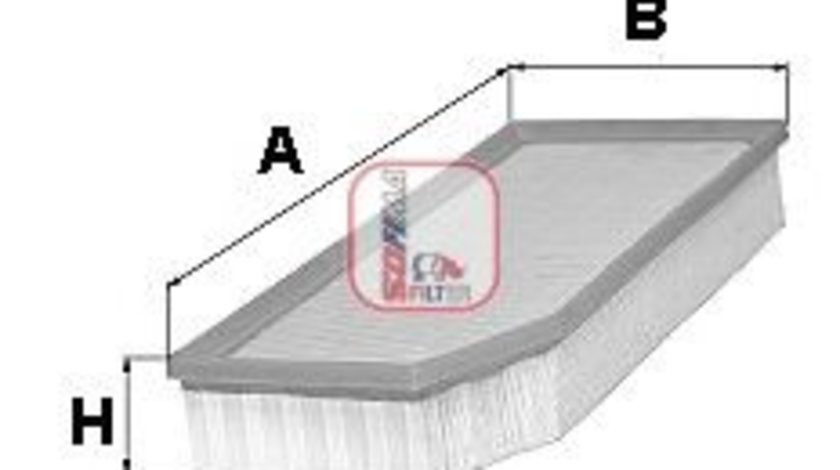 Filtru aer AUDI A1 Sportback (8XA, 8XF, 8XK) (2011 - 2016) SOFIMA S 3355 A piesa NOUA