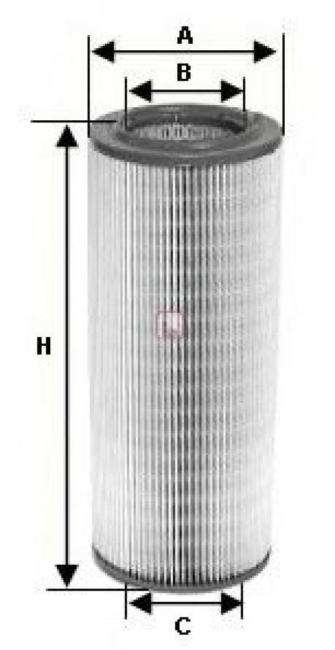 Filtru aer AUDI A2 (8Z0) (2000 - 2005) SOFIMA S 7257 A piesa NOUA