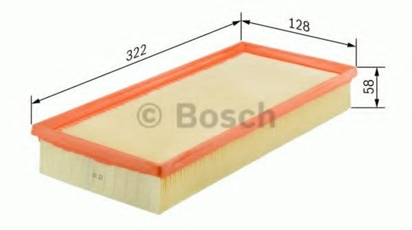 Filtru aer AUDI A5 Cabriolet (8F7) (2009 - 2016) BOSCH F 026 400 157 produs NOU