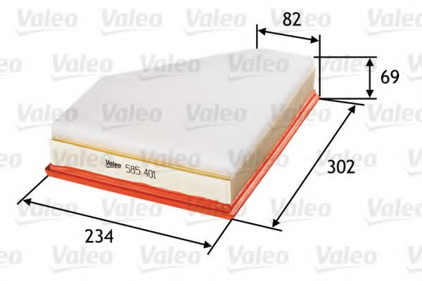 Filtru aer BMW Seria 1 (E87) (2003 - 2013) VALEO 585401 piesa NOUA