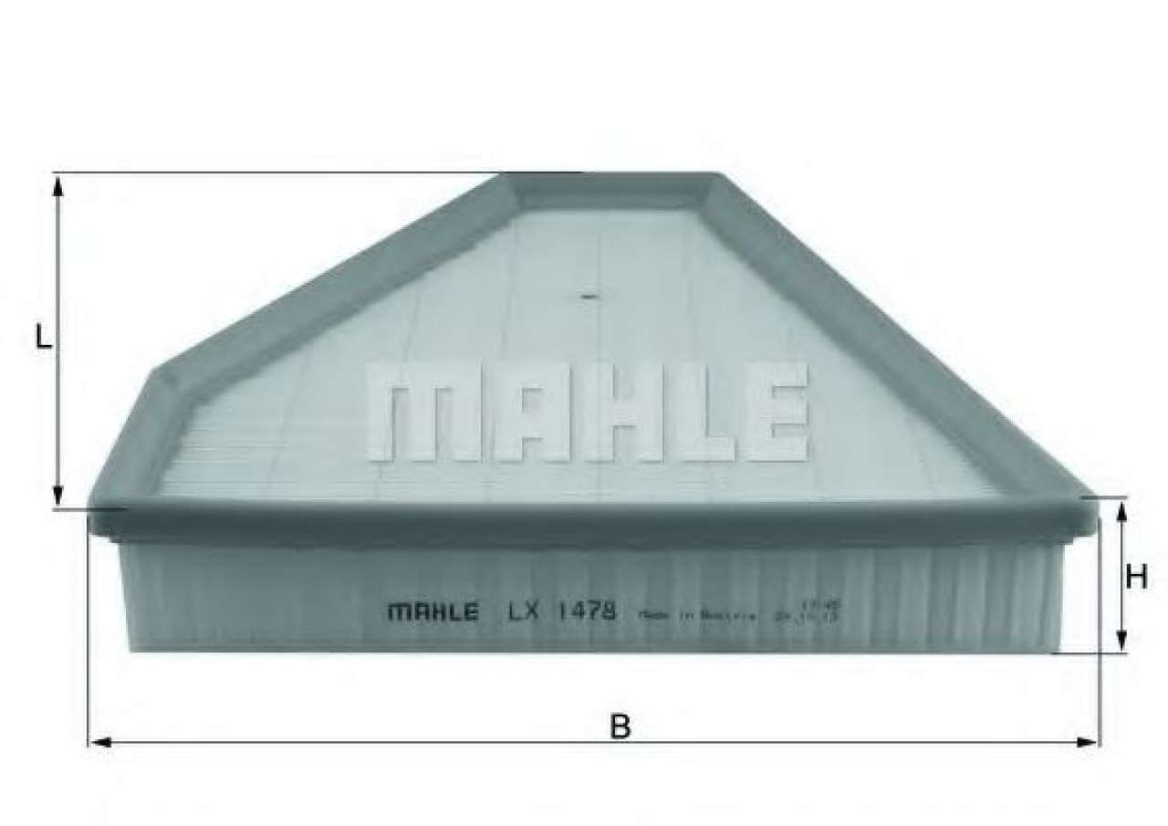 Filtru aer BMW Seria 3 (E90) (2005 - 2011) MAHLE ORIGINAL LX 1478 piesa NOUA