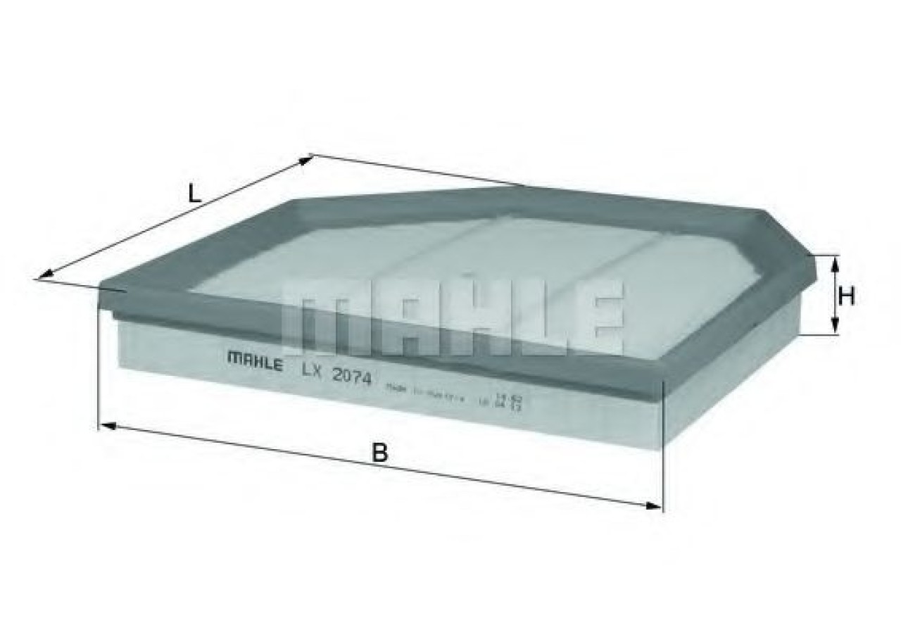 Filtru aer BMW Seria 6 Cabriolet (F12) (2011 - 2016) MAHLE ORIGINAL LX 2074 piesa NOUA