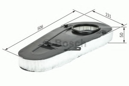 Filtru aer BMW Seria 7 (F01, F02, F03, F04) (2008 - 2015) BOSCH F 026 400 365 piesa NOUA