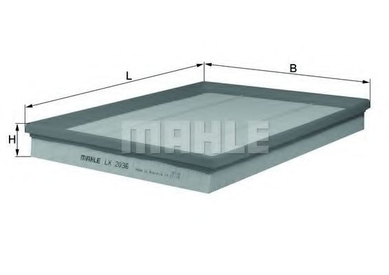 Filtru aer BMW X5 (E70) (2007 - 2013) MAHLE ORIGINAL LX 2036 piesa NOUA