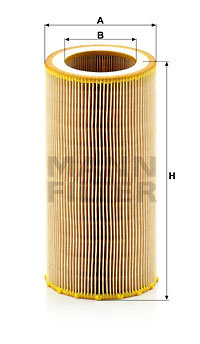 Filtru aer (C10050 MANN-FILTER) NISSAN,RENAULT TRUCKS