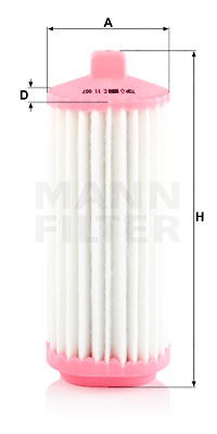 Filtru aer (C11007 MANN-FILTER) HYUNDAI