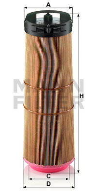 Filtru aer (C121331 MANN-FILTER) MERCEDES-BENZ