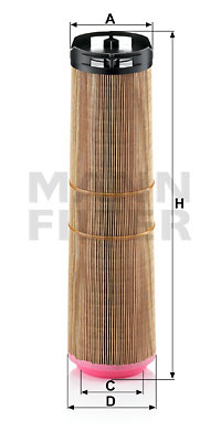 Filtru aer (C121782 MANN-FILTER) MERCEDES-BENZ