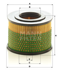 Filtru aer (C1233 MANN-FILTER)