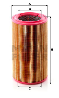 Filtru aer (C14004 MANN-FILTER) CHRYSLER,FIAT,LANCIA