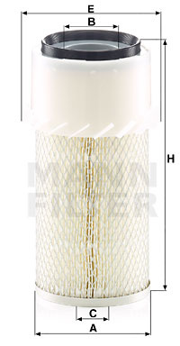 Filtru aer (C14179X MANN-FILTER) FIAT,MITSUBISHI