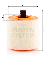 Filtru aer (C16012 MANN-FILTER) CADILLAC,CHEVROLET,HOLDEN,OPEL,VAUXHALL