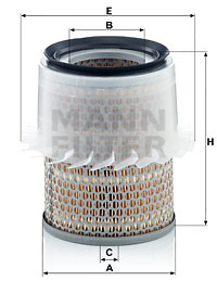 Filtru aer (C16148 MANN-FILTER) HONDA,MITSUBISHI