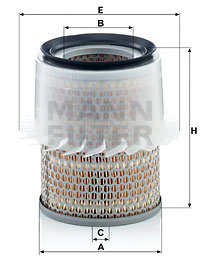 Filtru aer (C16148 MANN-FILTER) HONDA,MITSUBISHI