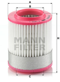 Filtru aer (C16521 MANN-FILTER) AUDI