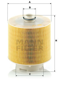 Filtru aer (C171371X MANN-FILTER) AUDI