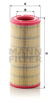 Filtru aer (C173372 MANN-FILTER) AEBI,ANDORIA,CASE IH,CLAAS,DEUTZ-FAHR,FIAT,HATTAT TRAKTR,IRISBUS,IV...