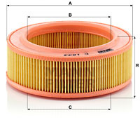 Filtru aer (C1833 MANN-FILTER) FORD,TRIUMPH,VAUXHALL