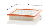 Filtru aer (C20029 MANN-FILTER) NISSAN